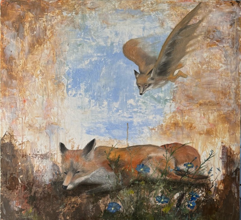 Prodej obrazu Co si pověděli Malý princ a jeho liška od malířky Teresy Pelican